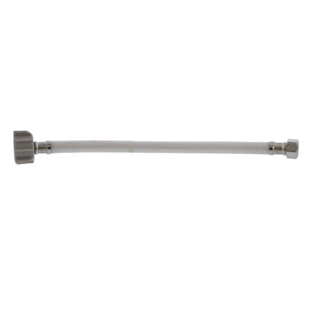 Jones Stephens 1/2in. Compression x 7/8in. BC x 12in Flexible Vinyl Toilet Connector S04419